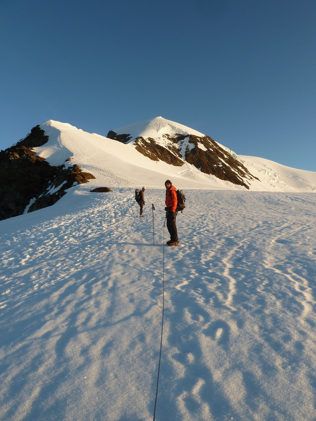 Alphubeljoch, vue sur l'arête SE