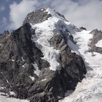 Mont Dolent N,  l'autre partie du versant suisse