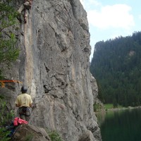 climbing at Lac de Taney