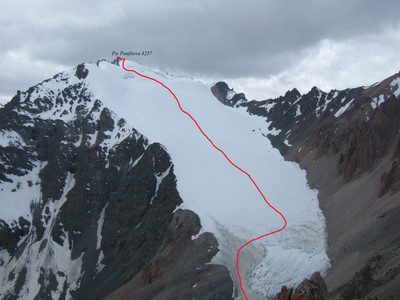 Le Pic Panfilova et son glacier nord Le Pic Panfilova et son glacier nord