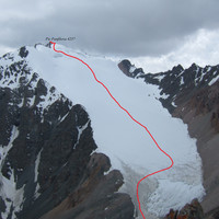 Le Pic Panfilova et son glacier nord
