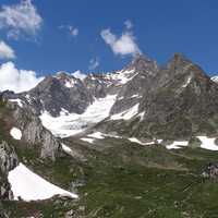 Aiguille des Glaciers - Glacier d'Estelette - Refuge Elisabetta