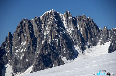 Aiguille Verte 4122m versante meridionale Aiguille Verte 4122m versante meridionale
