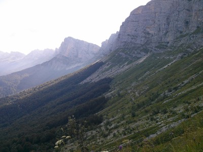 Sur le sentier de la barrière est du Vercors
