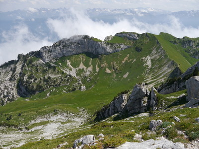 Col et Dôme de Bellefont, depuis la Lance S de Malissard