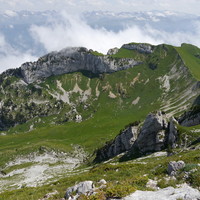 Col et Dôme de Bellefont, depuis la Lance S de Malissard