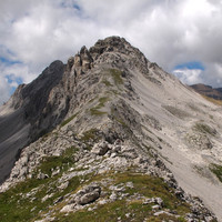 Cufercalhorn: la cresta SE, vista dal Versangga.