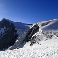 Possibilité n°2 pour rejoindre le col du Brenay en passant au-dessus des séracs