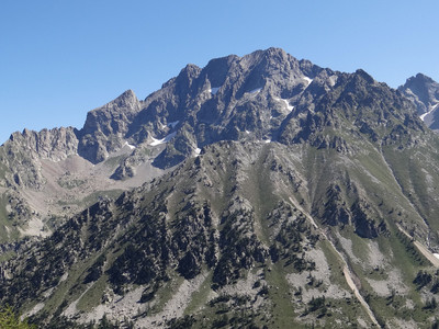 Les cimes de l'Argentera (faces W) Les cimes de l'Argentera (faces W)