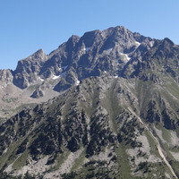 Les cimes de l'Argentera (faces W)