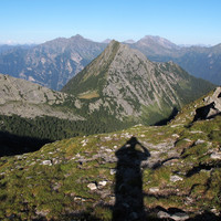 dalla Bocchetta de Lenden, vista sul Piz de Campel.