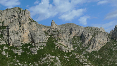 L'agulla de l'Aigualcoll, al centre de la imatge L'agulla de l'Aigualcoll, al centre de la imatge