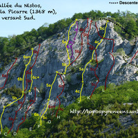 Pic de Picarre - falaise S