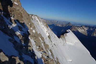 Barre des Ecrins par la directe Barre des Ecrins par la directe