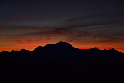 Le Mont Blanc depuis La Tournette Le Mont Blanc depuis La Tournette