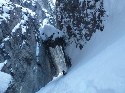 Couloir du Gypaète, massif des Fizs Couloir du Gypaète, massif des Fizs