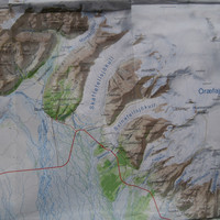 Carte plus générale, au paradis des glaciers