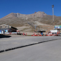 Depuis le col et la station de ski