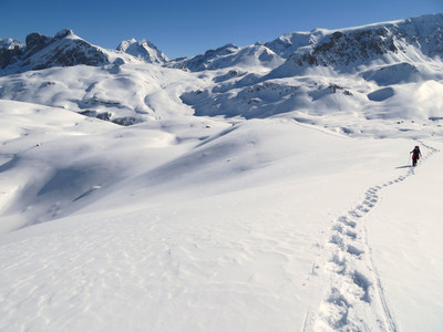 Retour en arrière. Avec la Grande Casse en fond Retour en arrière. Avec la Grande Casse en fond