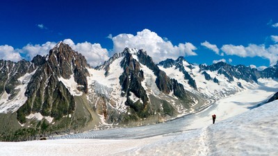 Aiguille d'Argentière en descendant Aiguille d'Argentière en descendant