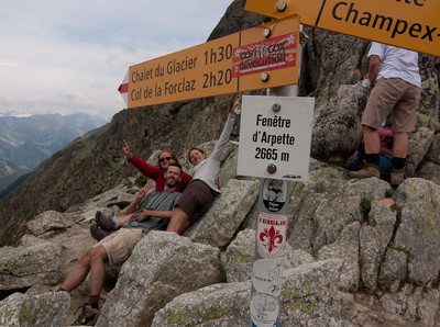 La Fenètre d'Arpette sur le Tour du Mont Blanc La Fenètre d'Arpette sur le Tour du Mont Blanc