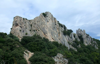 Chaine de Gigondas: Vague d'Etrave - vue d'ensemble du secteur