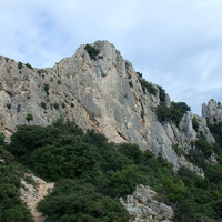 Chaine de Gigondas: Vague d'Etrave - vue d'ensemble du secteur