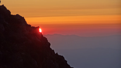 Coucher sur le Bargy Coucher sur le Bargy