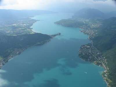 Lac d'Annecy depuis parapente Lac d'Annecy depuis parapente