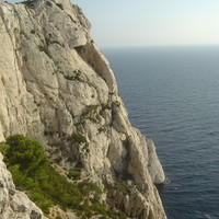 La paroi du jour vue du col de l'Eissadon