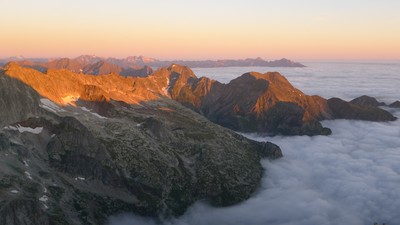 Lever de soleil depuis le Lézat Lever de soleil depuis le Lézat