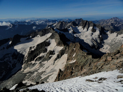 Panorama depuis l'Ailefroide Occidentale Panorama depuis l'Ailefroide Occidentale