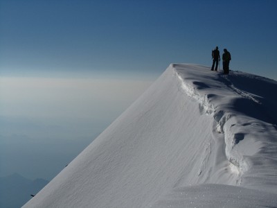 Arête sommitale du Weissmies Arête sommitale du Weissmies