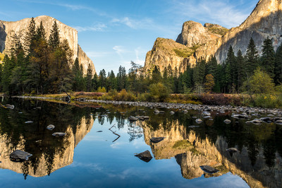 La vallée du Yosemite. La vallée du Yosemite.