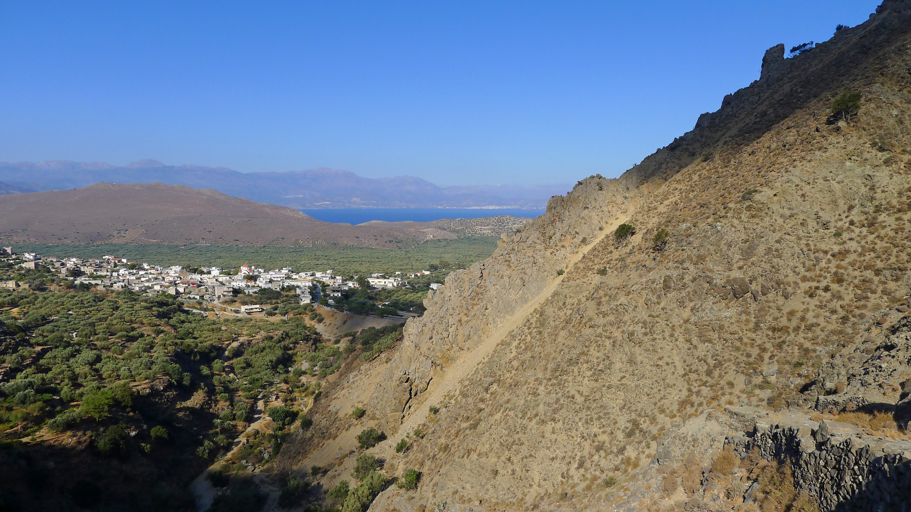 Traversée E Crète Kavousi d'Avgho Melises Lastros