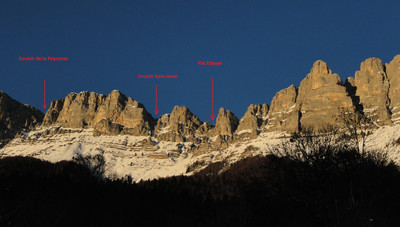 Les couloirs du secteur Les couloirs du secteur