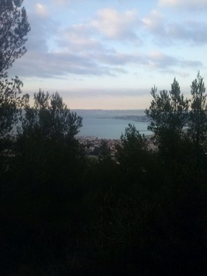 Vue du bas des voies
