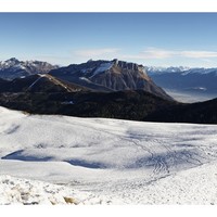 Panorama nord-est depuis la Galoppaz en Bauges