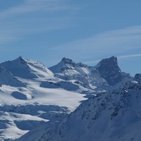 Rosablanche (3336 m), La Sâle (3646 m), Pleureur (3704 m)
