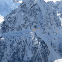 Aiguille de la Mesure et de Praz-Torrent - Face N