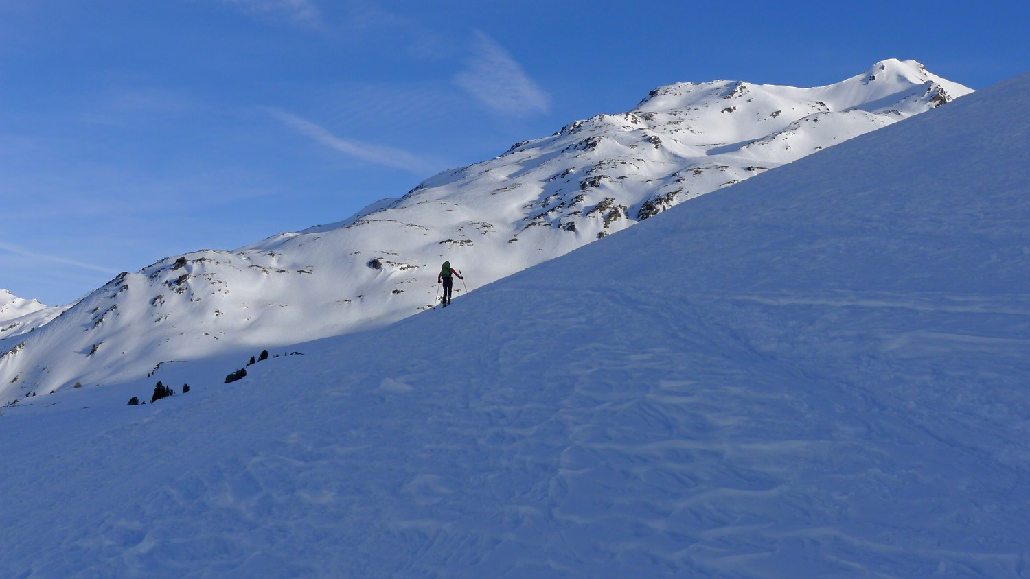 en quittant le refuge de Ricou II