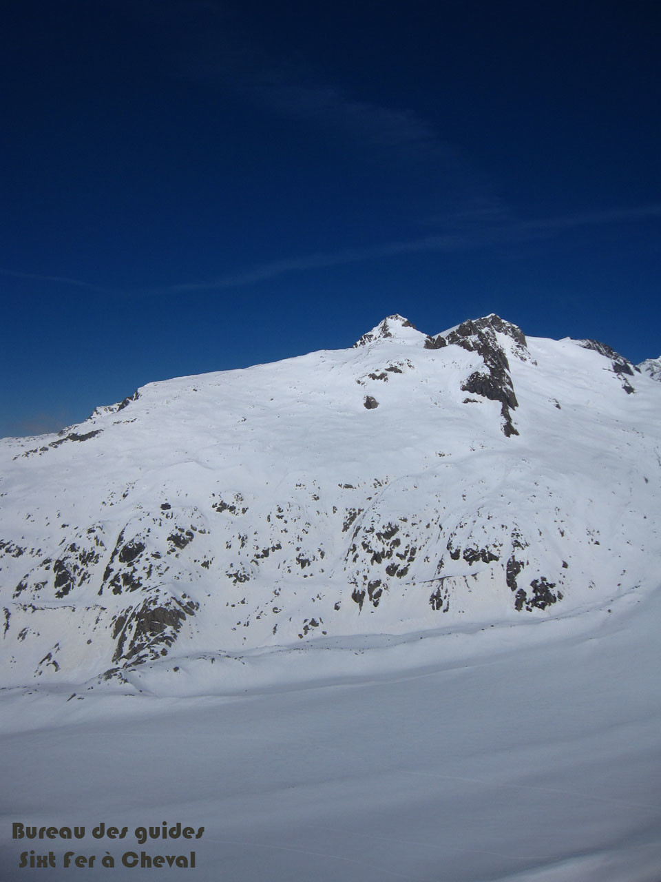Bérangère - Conscrits vus depuis la montée sur le glacier du Tondu
