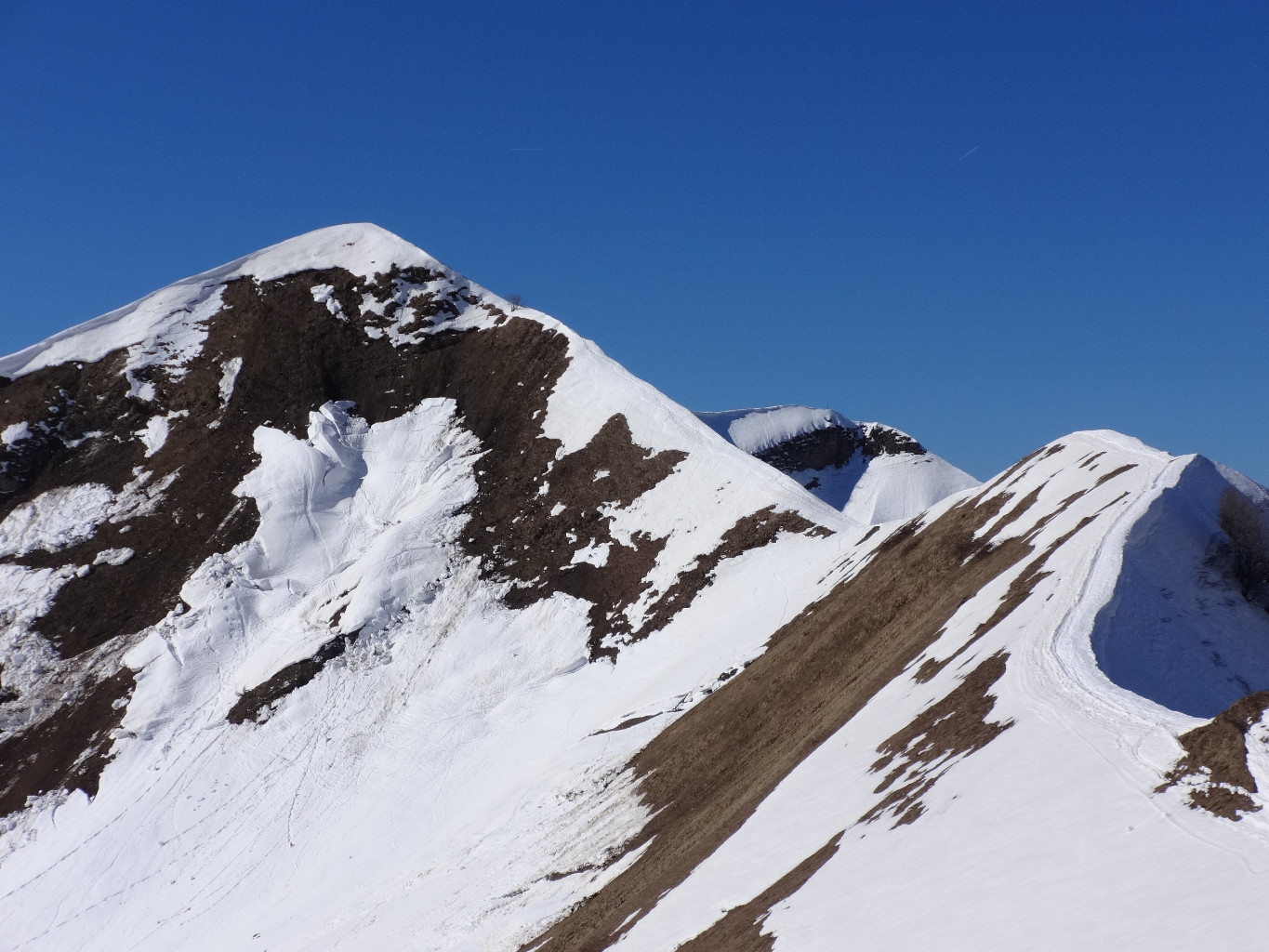 vers les arêtes de Pelluaz.