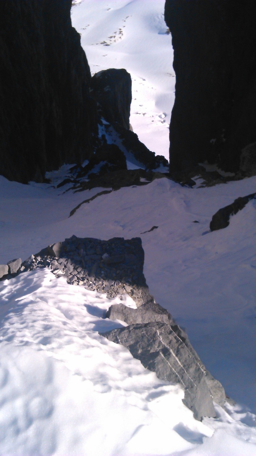 le couloir de la mitraille vu du haut