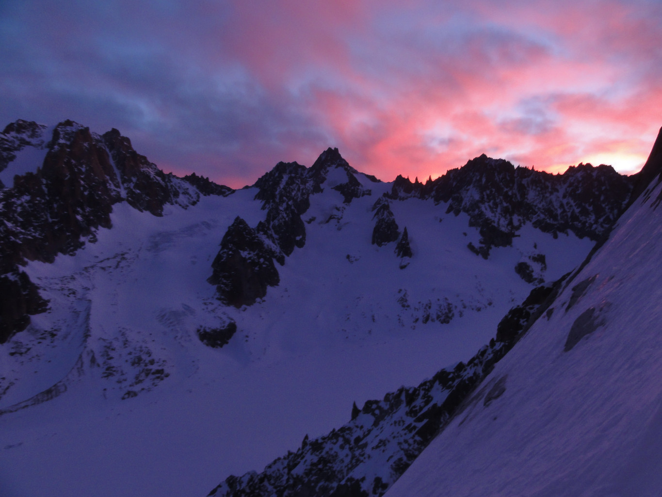 Couleurs splendides au lever du jour