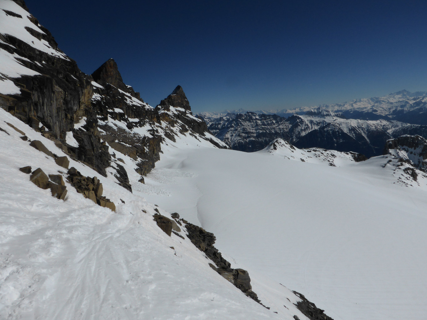 col de la Dent Jaune en traversée