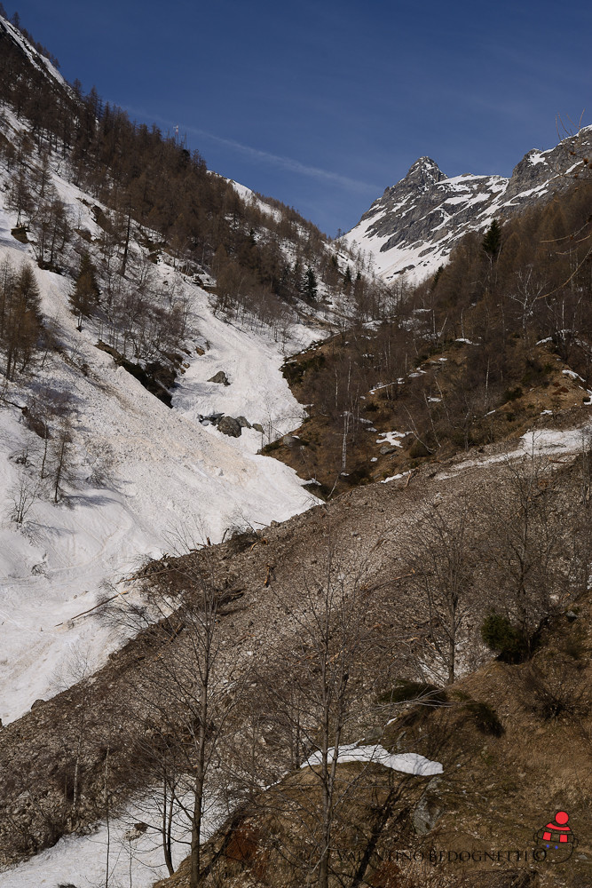 il potente valangozzo sceso dal Monte Mater