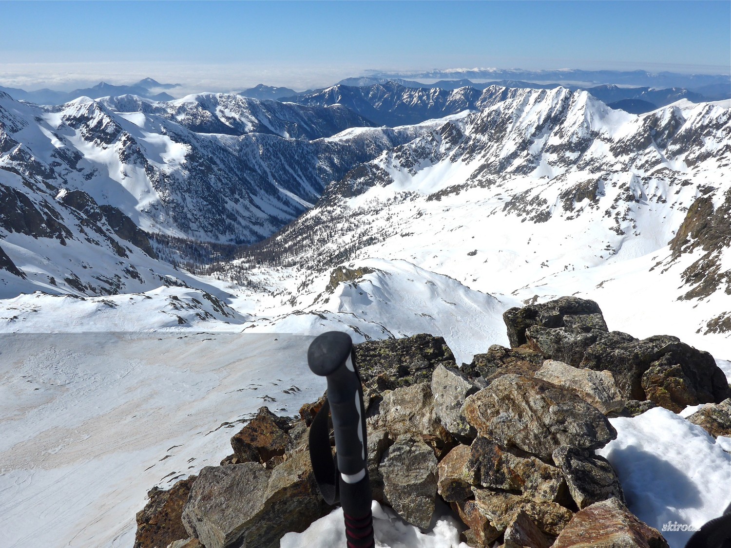 Vue sur la montée.