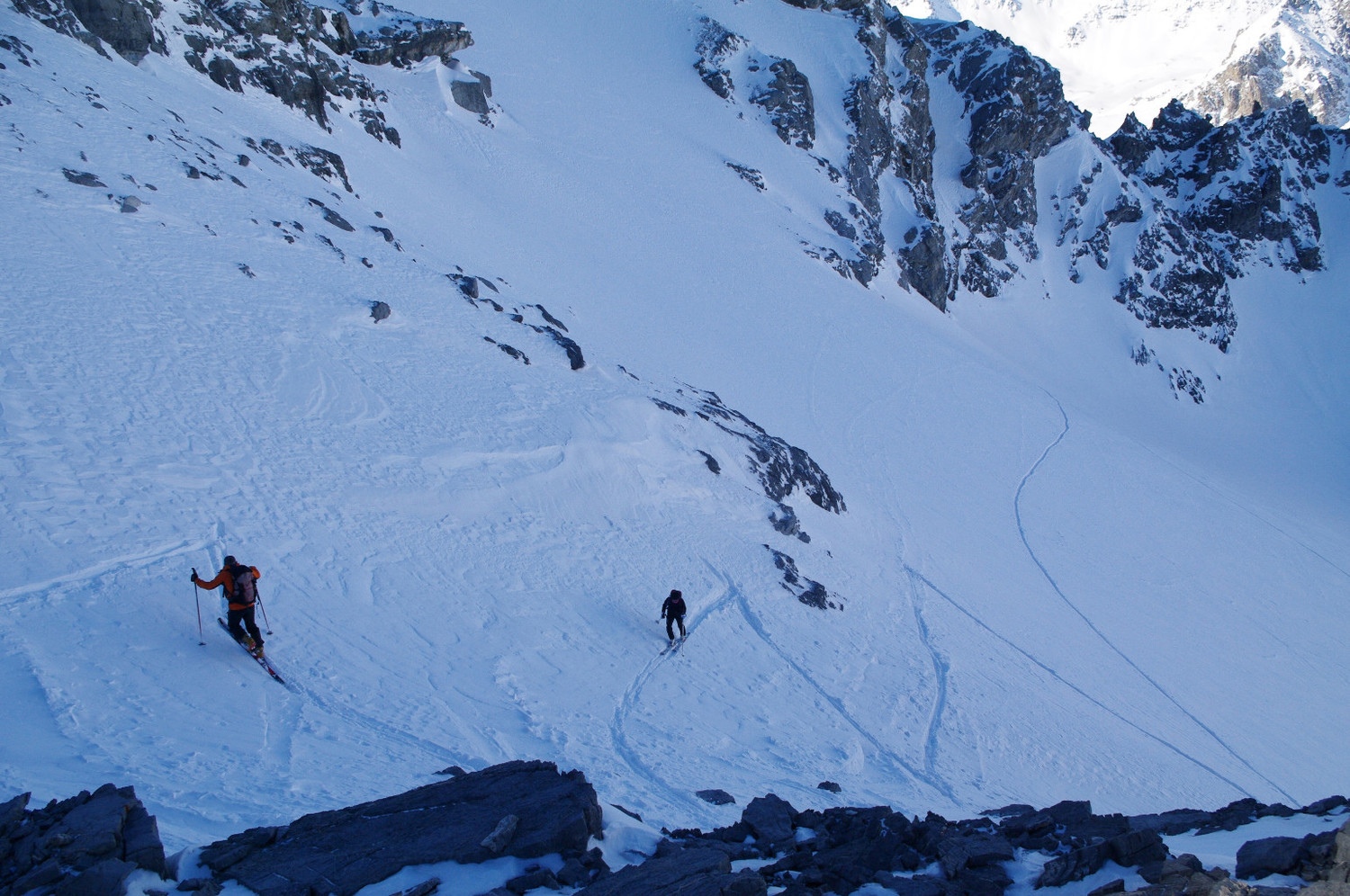 Pente la plus raide pour le col de la Planette