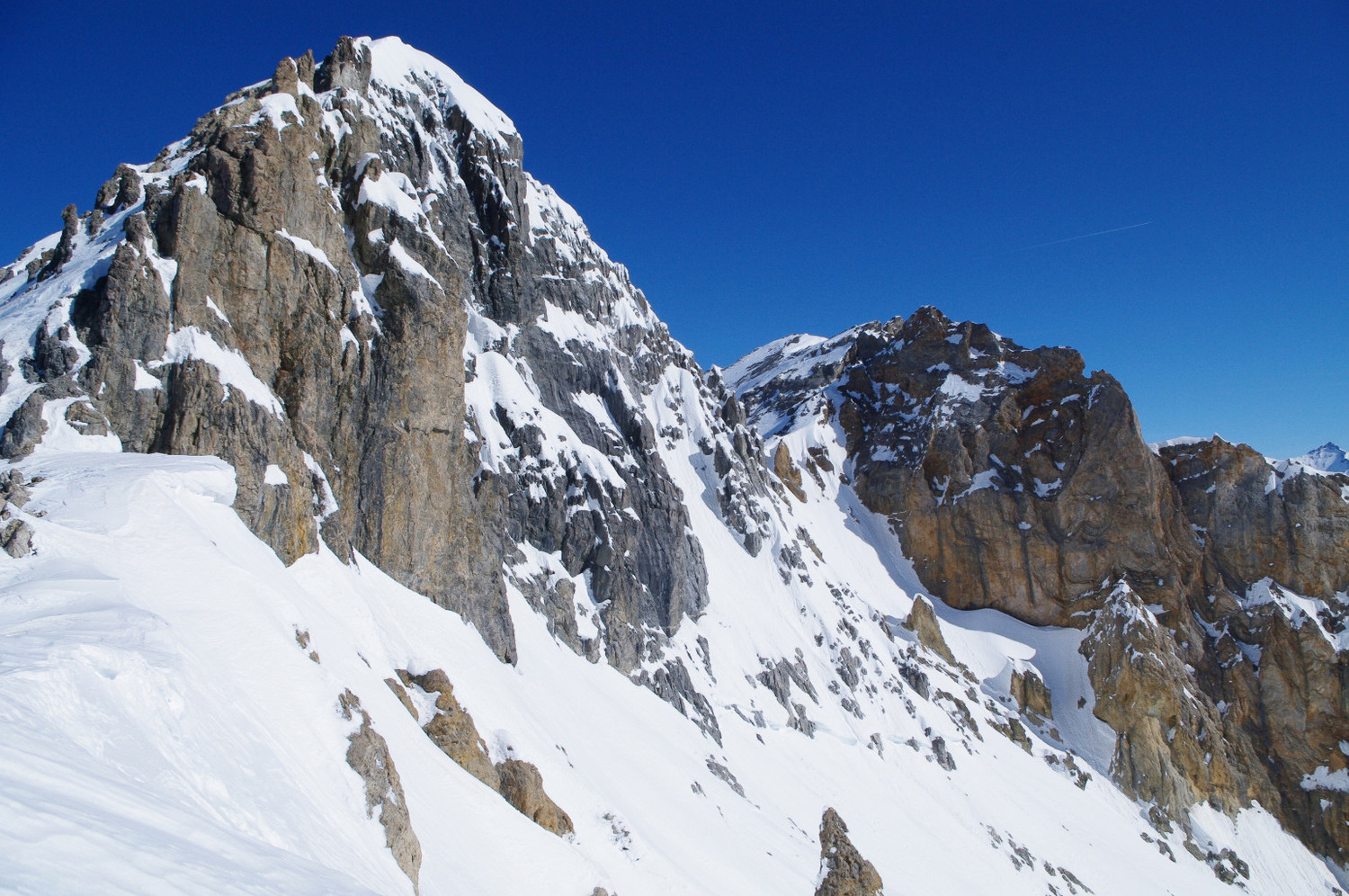 Cime de la Planette et col de la Gran Bagna côté italien